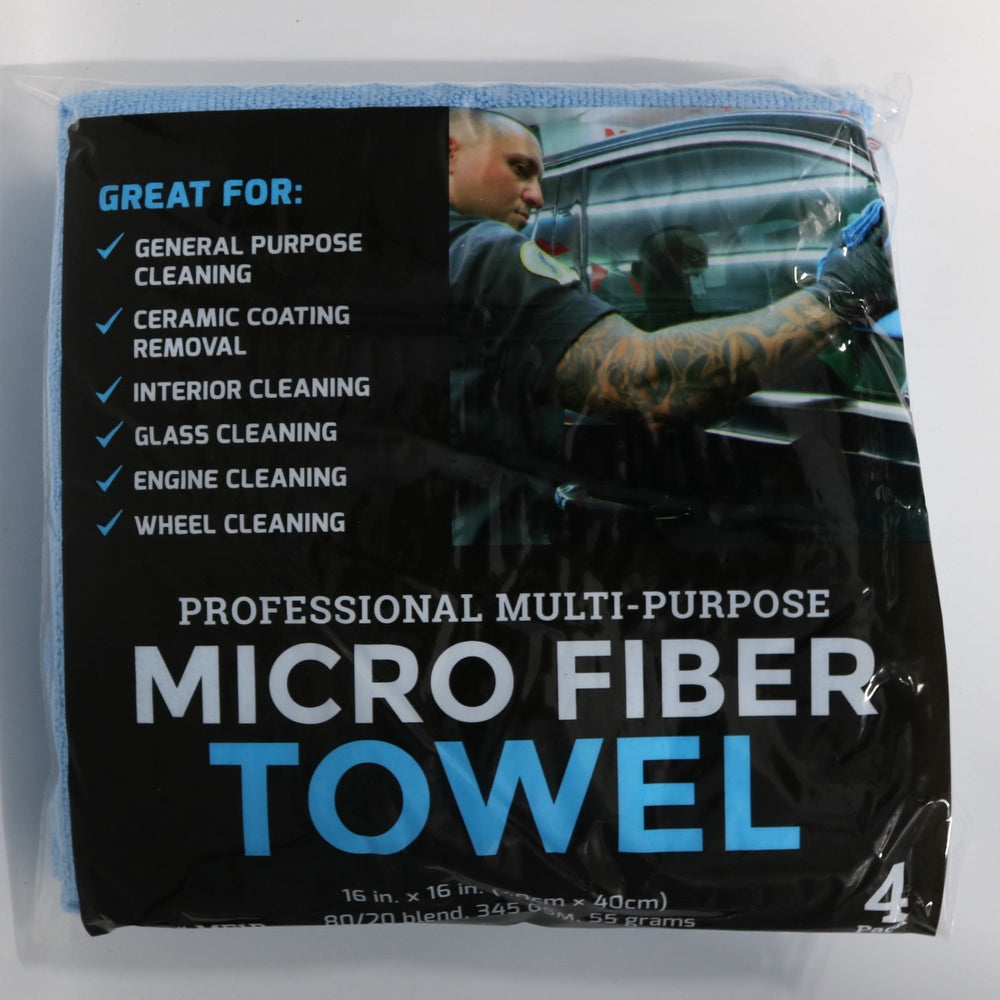 4pk Blue Microfiber