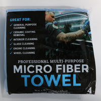 4pk Blue Microfiber