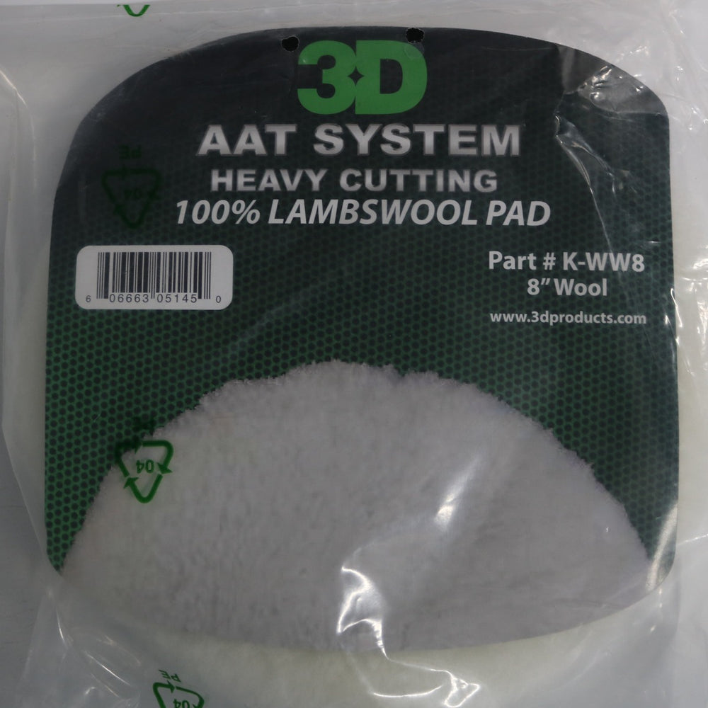 3D White LambsWool Cut Pad