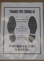 Plastic Coated Floor Mats 500 ct.